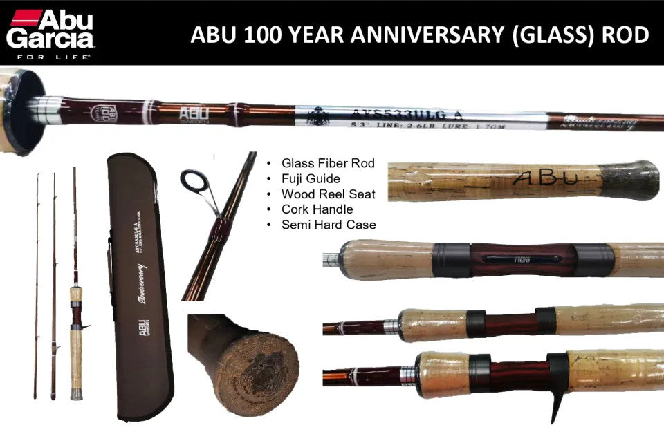 Abu Garcia 100 Years 3-piece Spinning Rod M / ML