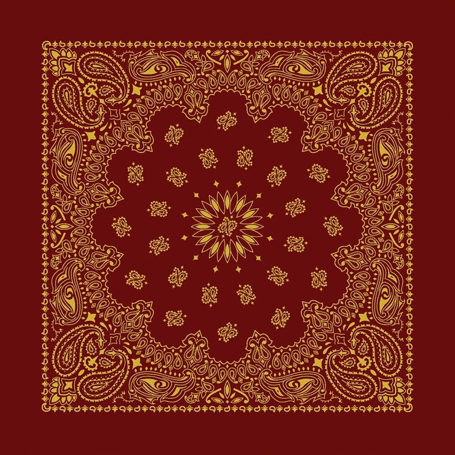 The Bandana Co Metallic Paisley Bandanas 56x56cm