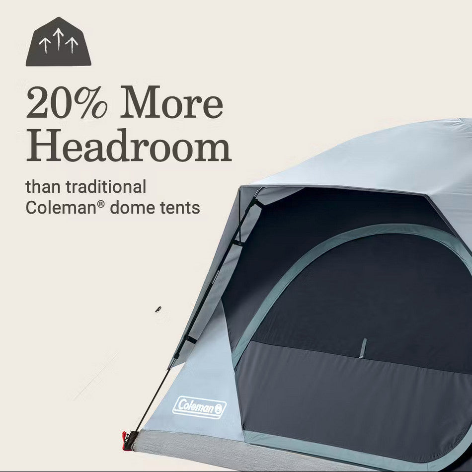 Coleman Skydome 4-Person Camping Tent with LED Lighting