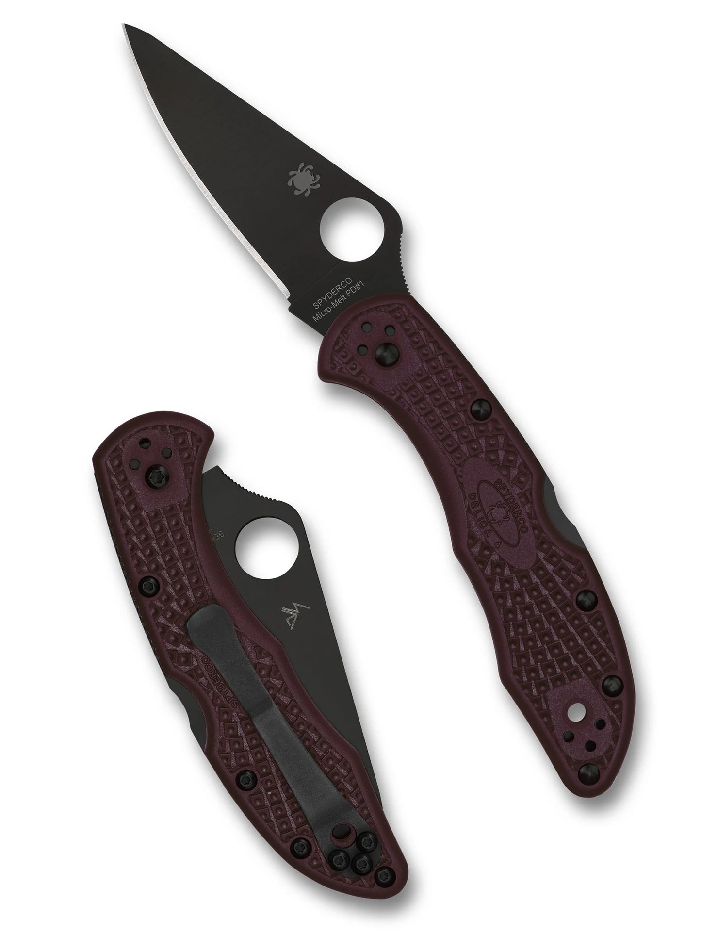 Spyderco Delica 4 Micro-Melt PD#1 Sprint Run C11BGBKP