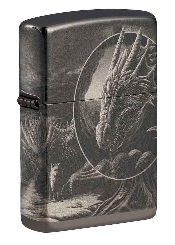 Zippo Lisa Parker Mythical High Polish Black 49287