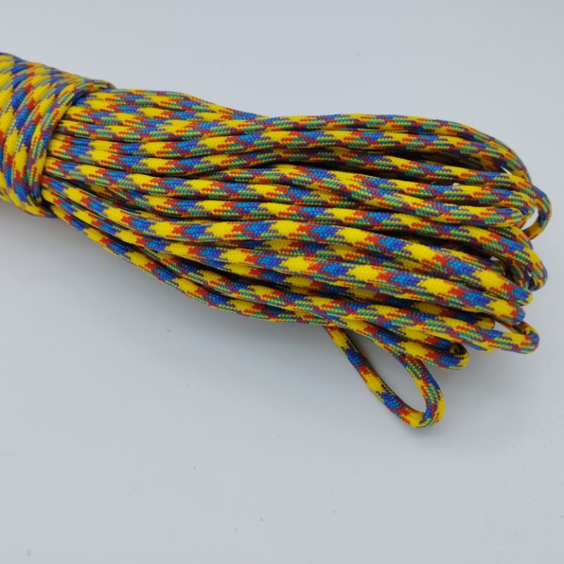 550 Paracord 100ft Patterns - Blues, Grays & Multi-Colour (Rainbows) - 4mm - 7 strand - China Cord - SG Stock