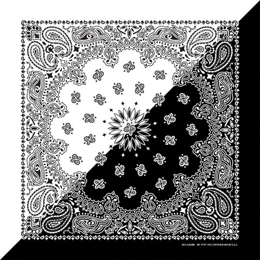 The Bandana Co USA-Made Bandanas 56x56cm 100% Cotton - Traditional Paisley 22x22 inches