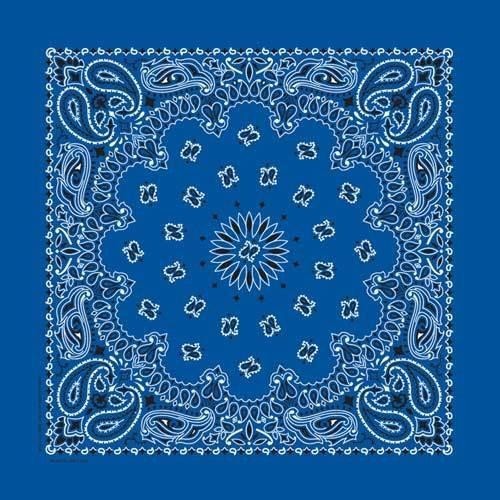 The Bandana Co USA-Made Bandanas 56x56cm 100% Cotton - Traditional Paisley 22x22 inches