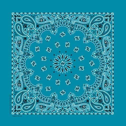 The Bandana Co USA-Made Bandanas 56x56cm 100% Cotton - Traditional Paisley 22x22 inches