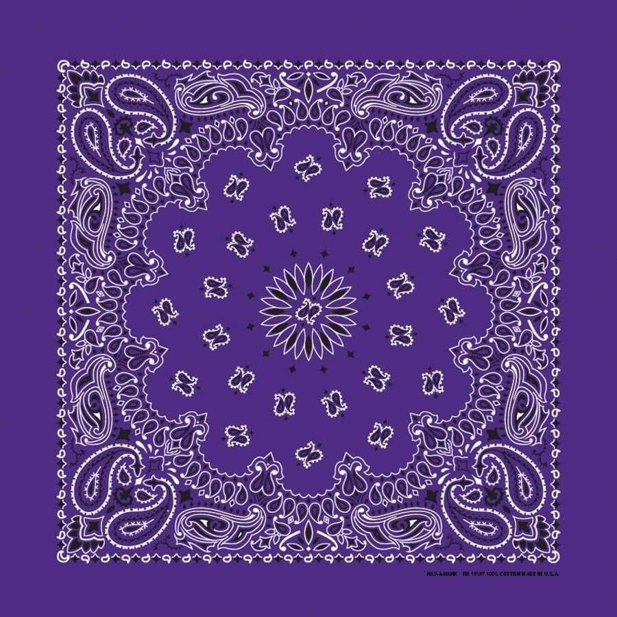 The Bandana Co USA-Made Bandanas 56x56cm 100% Cotton - Traditional Paisley 22x22 inches
