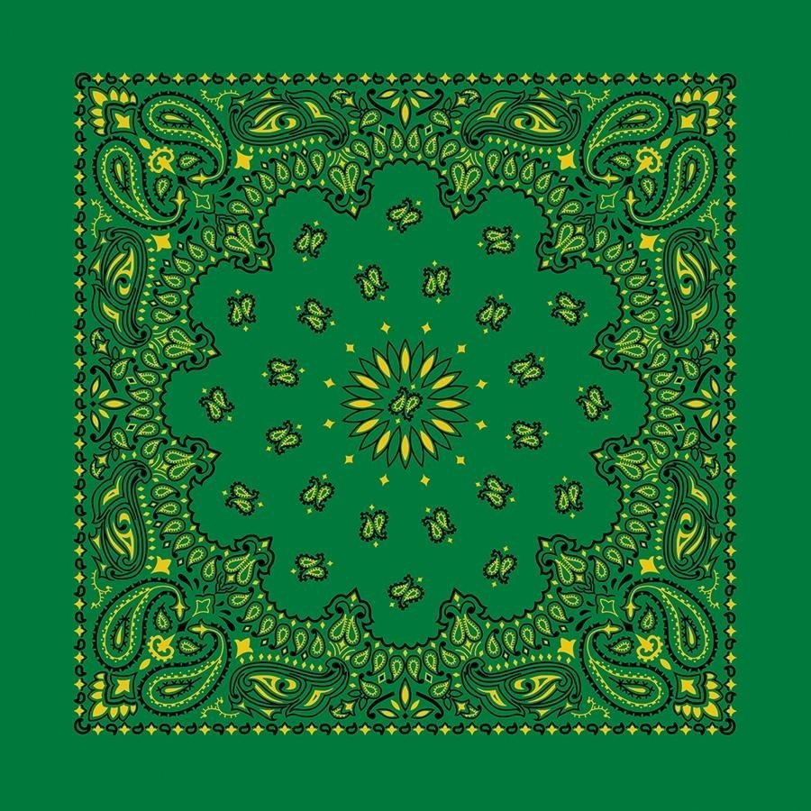 The Bandana Co USA-Made Bandanas 56x56cm 100% Cotton - Traditional Paisley 22x22 inches