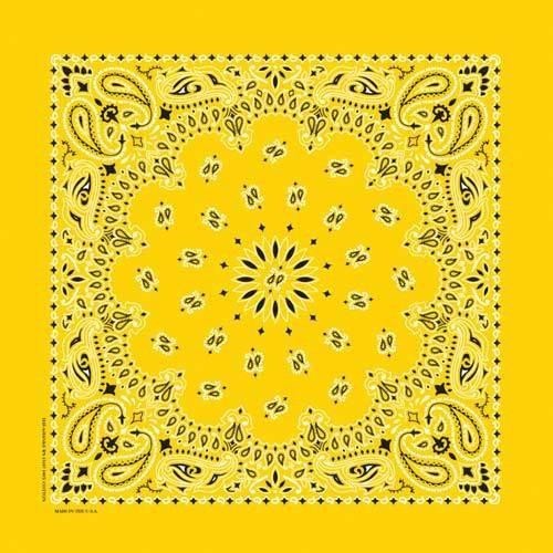 The Bandana Co USA-Made Bandanas 56x56cm 100% Cotton - Traditional Paisley 22x22 inches