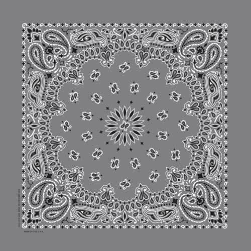 The Bandana Co USA-Made Bandanas 56x56cm 100% Cotton - Traditional Paisley 22x22 inches