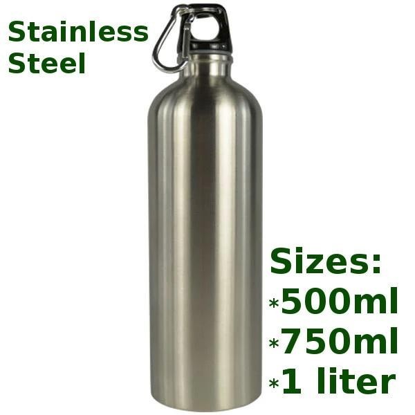 Stainless Steel Water Bottle - 500ml, 750ml, 1l