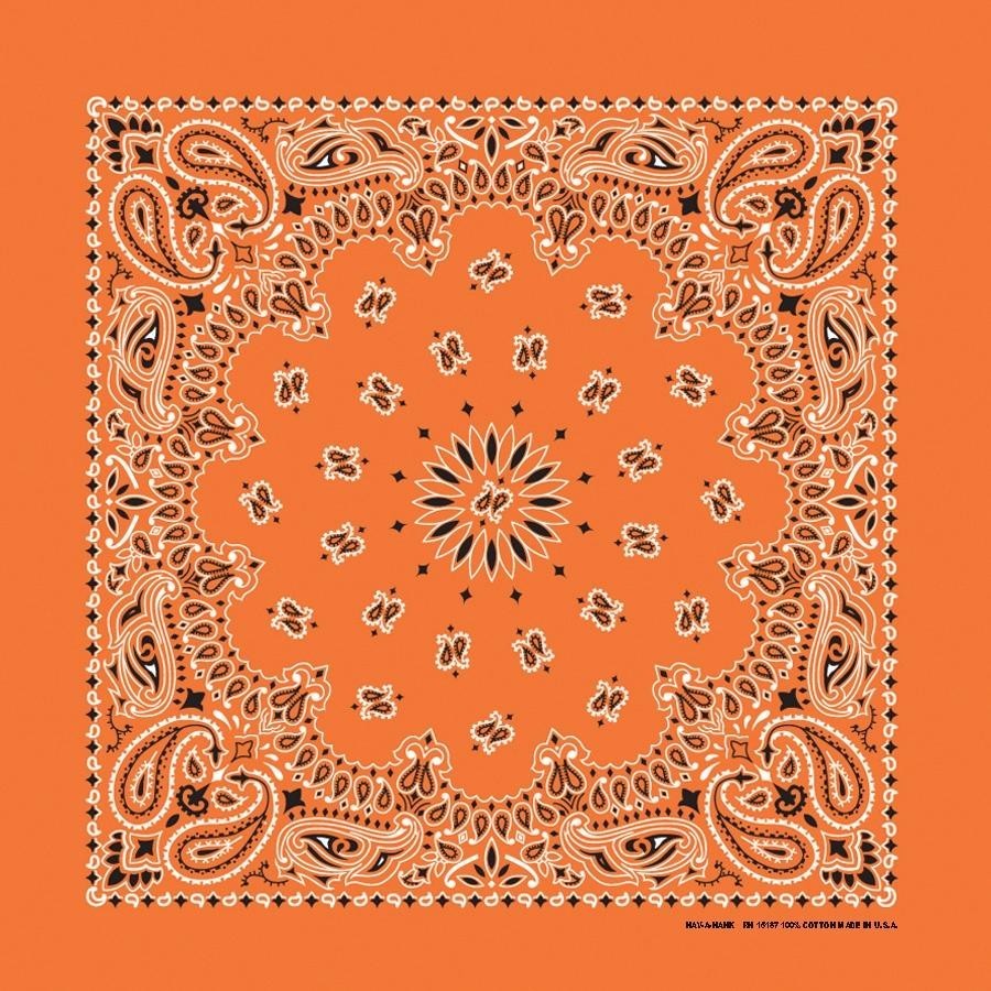 The Bandana Co USA-Made Bandanas 56x56cm 100% Cotton - Traditional Paisley 22x22 inches