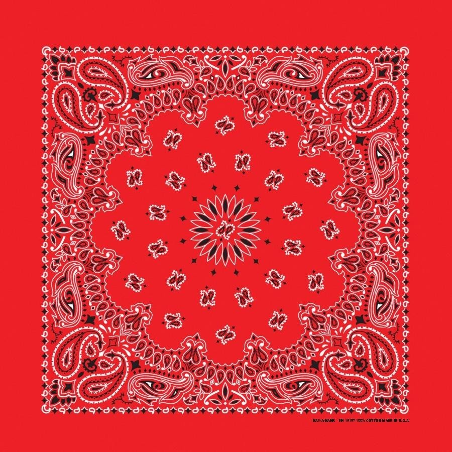 The Bandana Co USA-Made Bandanas 56x56cm 100% Cotton - Traditional Paisley 22x22 inches