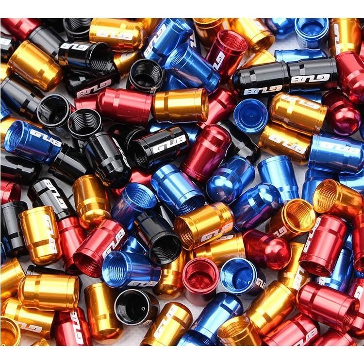 1 Pair Bike Presta or Schrader Aluminium Valve Caps - All bicycles - MTB, Road, Foldable, Commuter, Car