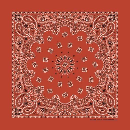 The Bandana Co USA-Made Bandanas 56x56cm 100% Cotton - Traditional Paisley 22x22 inches