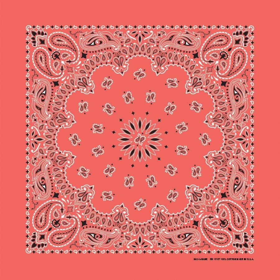The Bandana Co USA-Made Bandanas 56x56cm 100% Cotton - Traditional Paisley 22x22 inches