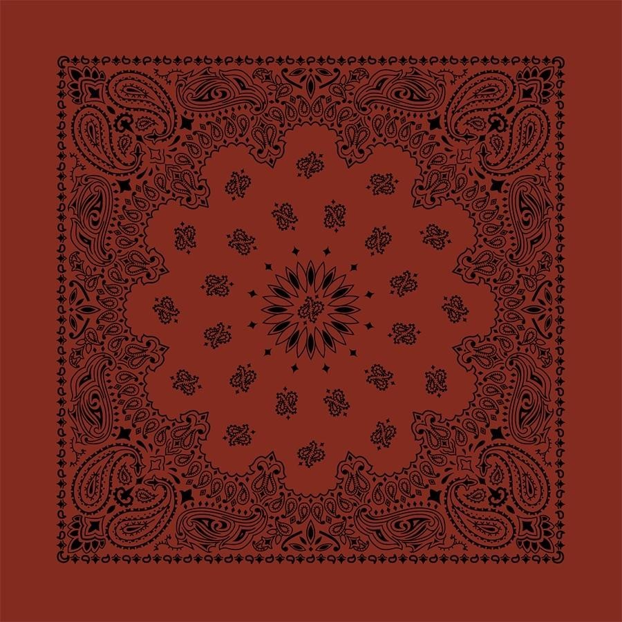 The Bandana Co USA-Made Bandanas 56x56cm 100% Cotton - Traditional Paisley 22x22 inches