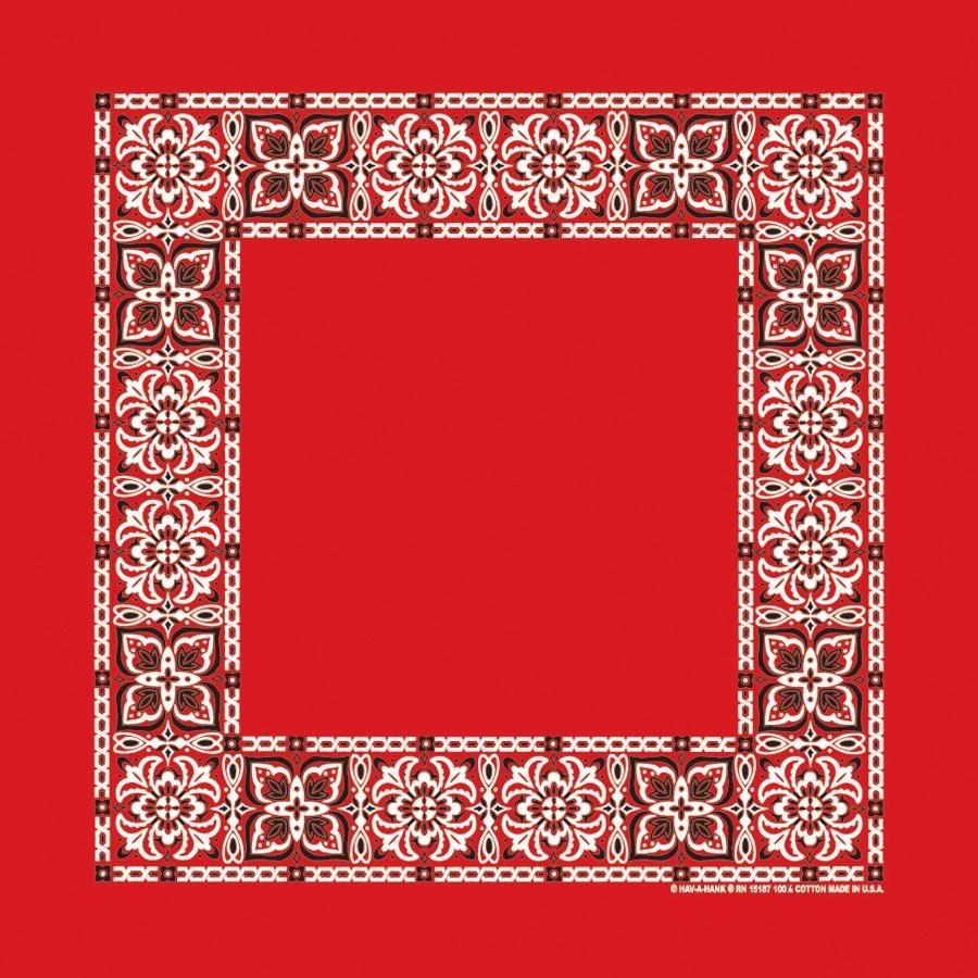 The Bandana Co USA-Made Bandanas 56x56cm 100% Cotton - Traditional Paisley 22x22 inches