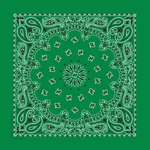 The Bandana Co USA-Made Bandanas 56x56cm 100% Cotton - Traditional Paisley 22x22 inches