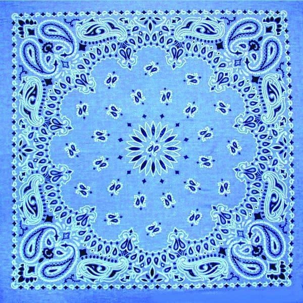 The Bandana Co USA-Made Bandanas 56x56cm 100% Cotton - Traditional Paisley 22x22 inches