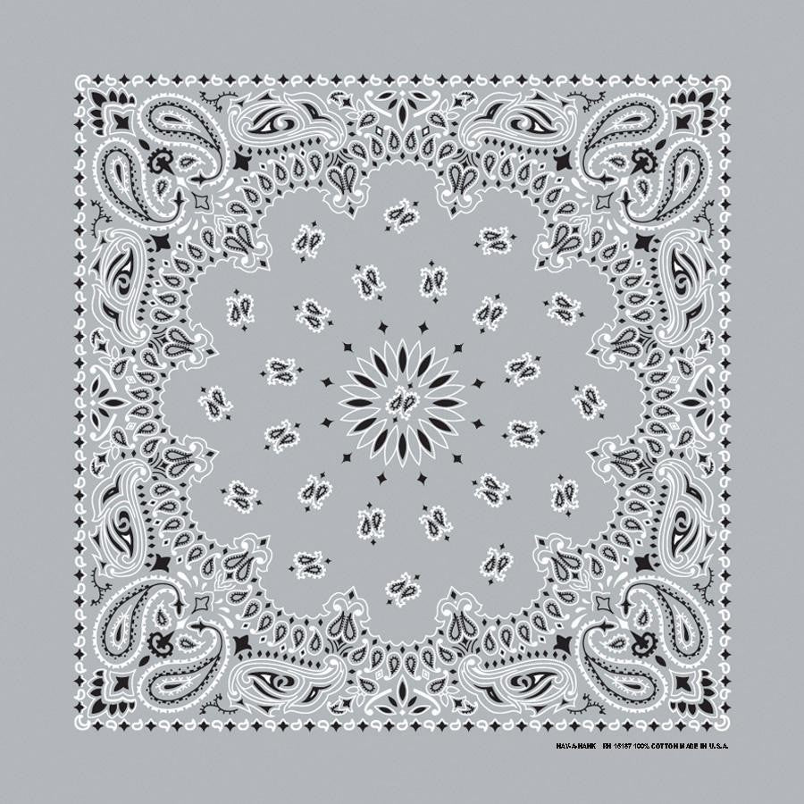 The Bandana Co USA-Made Bandanas 56x56cm 100% Cotton - Traditional Paisley 22x22 inches
