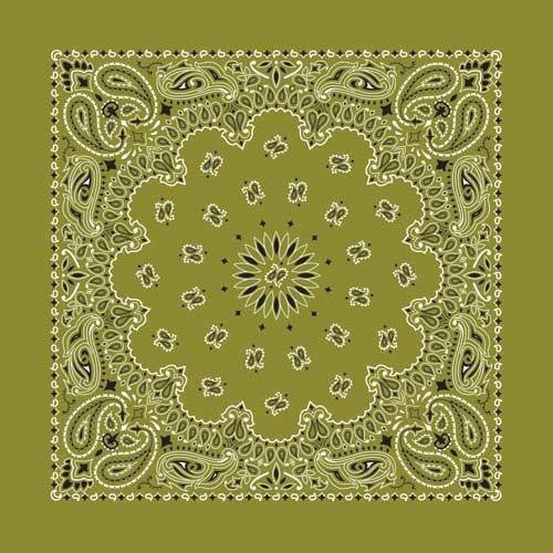 The Bandana Co USA-Made Bandanas 56x56cm 100% Cotton - Traditional Paisley 22x22 inches