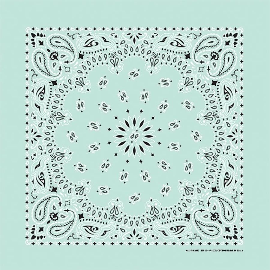 The Bandana Co USA-Made Bandanas 56x56cm 100% Cotton - Traditional Paisley 22x22 inches