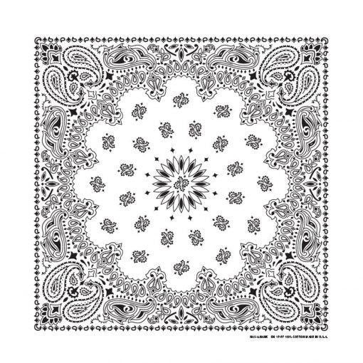 The Bandana Co USA-Made Bandanas 56x56cm 100% Cotton - Traditional Paisley 22x22 inches