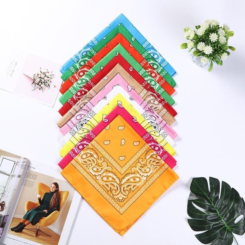 Bandana Paisley Design - in SG CHEAPEST - Scarve - Neck - Polyester - 54x54cm
