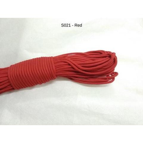 550 Paracord 100ft (30m) Solid Colours - Blues, Greens, Oranges, Yellows, Reds, Pinks, Purple, Black, White, Tacticals