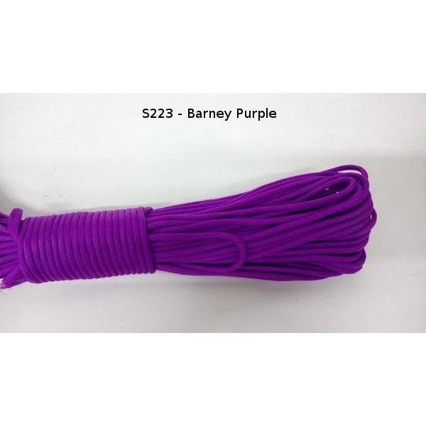 550 Paracord 100ft (30m) Solid Colours - Blues, Greens, Oranges, Yellows, Reds, Pinks, Purple, Black, White, Tacticals