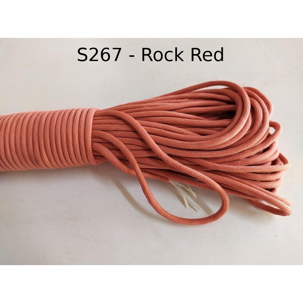 550 Paracord 100ft (30m) Solid Colours - Blues, Greens, Oranges, Yellows, Reds, Pinks, Purple, Black, White, Tacticals
