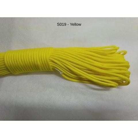 550 Paracord 100ft (30m) Solid Colours - Blues, Greens, Oranges, Yellows, Reds, Pinks, Purple, Black, White, Tacticals