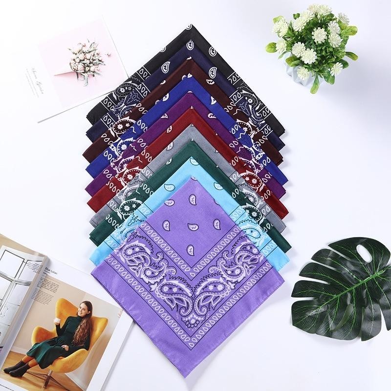 Bandana Paisley Design - in SG CHEAPEST - Scarve - Neck - Polyester - 54x54cm
