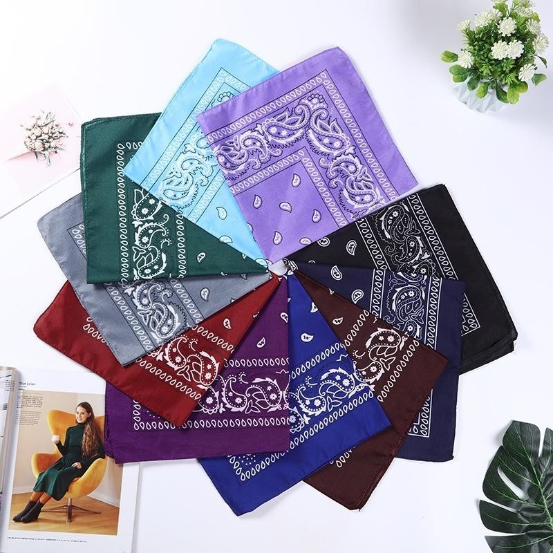 Bandana Paisley Design - in SG CHEAPEST - Scarve - Neck - Polyester - 54x54cm