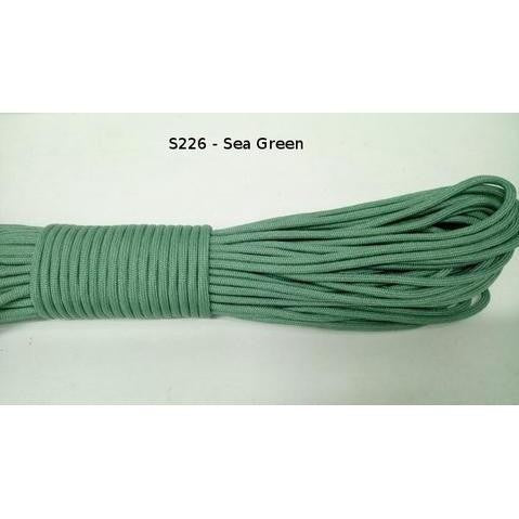 550 Paracord 100ft (30m) Solid Colours - Blues, Greens, Oranges, Yellows, Reds, Pinks, Purple, Black, White, Tacticals