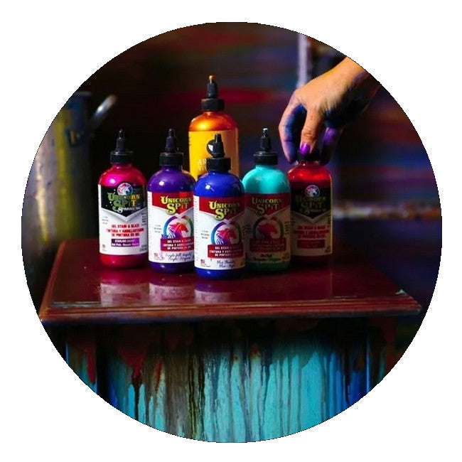 Unicorn SPiT - Concentrate Gel Stain for ALL Materials - Non-Toxic Paint & Glaze Concentrate - Made in USA - 118ml