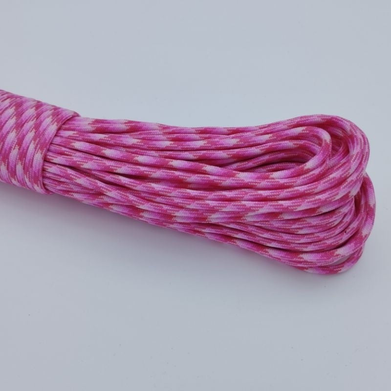 550 Paracord 100ft Patterns - Pink & Purple - 4mm - 7 strand - China Cord - SG Stock - String