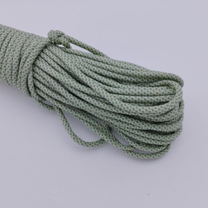 550 Paracord 100ft (30m) Yellow and Green Patterns - 4mm - 7 strand - SG Stock