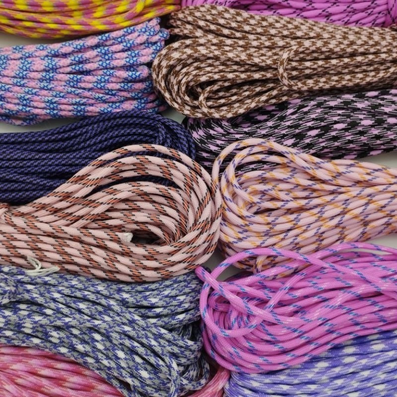 550 Paracord 100ft Patterns - Pink & Purple - 4mm - 7 strand - China Cord - SG Stock - String