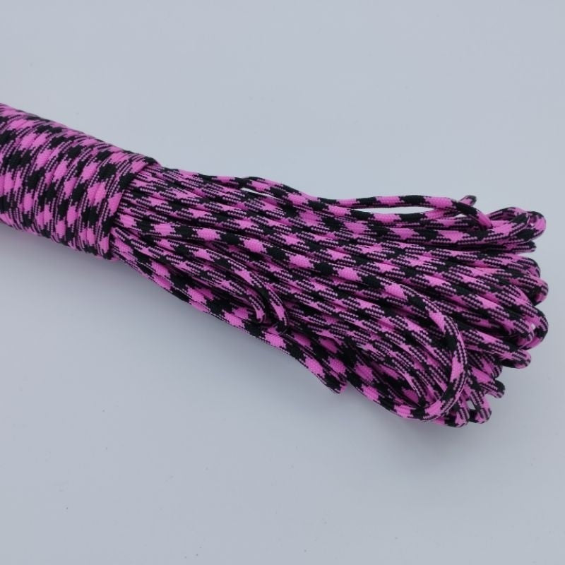 550 Paracord 100ft Patterns - Pink & Purple - 4mm - 7 strand - China Cord - SG Stock - String
