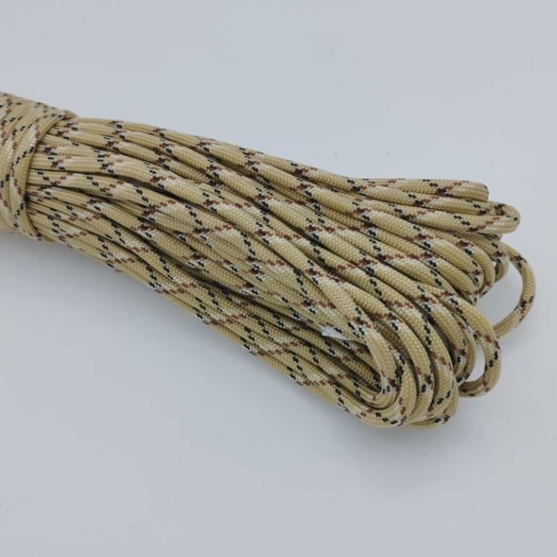 550 Paracord 100ft (30m) Camo Colours, Brown and Black Patterns - Camouflage - Tactical - 4mm - 7 strand - SG Stock