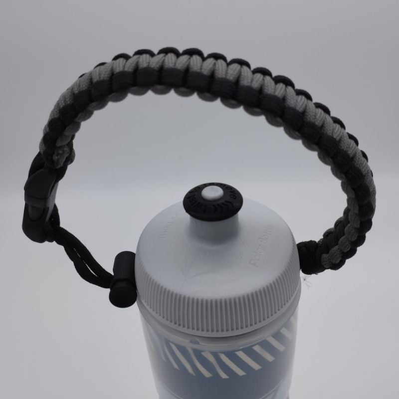 Paracord Bottle Handle Carry / Shoulder Strap - Fits ALL BOTTLES - Nalgene, Camelbak, Mineral Water, Hydroflask, Tumbler
