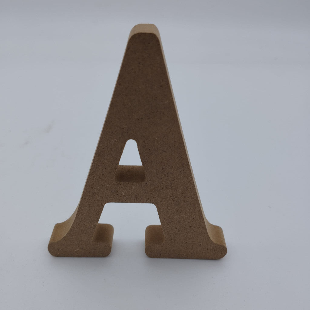 Free Standing Letters 10cm SG-Seller - MDF Light Wood Colour - Alphabets, Numbers, Star and Heart Shapes for Signage DIY