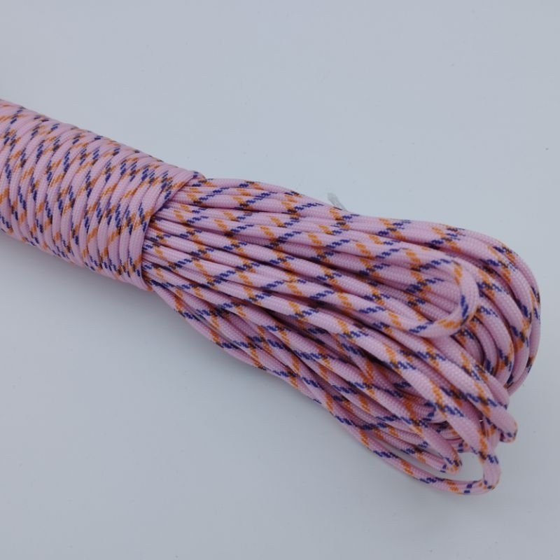 550 Paracord 100ft Patterns - Pink & Purple - 4mm - 7 strand - China Cord - SG Stock - String