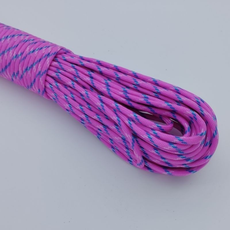 550 Paracord 100ft Patterns - Pink & Purple - 4mm - 7 strand - China Cord - SG Stock - String