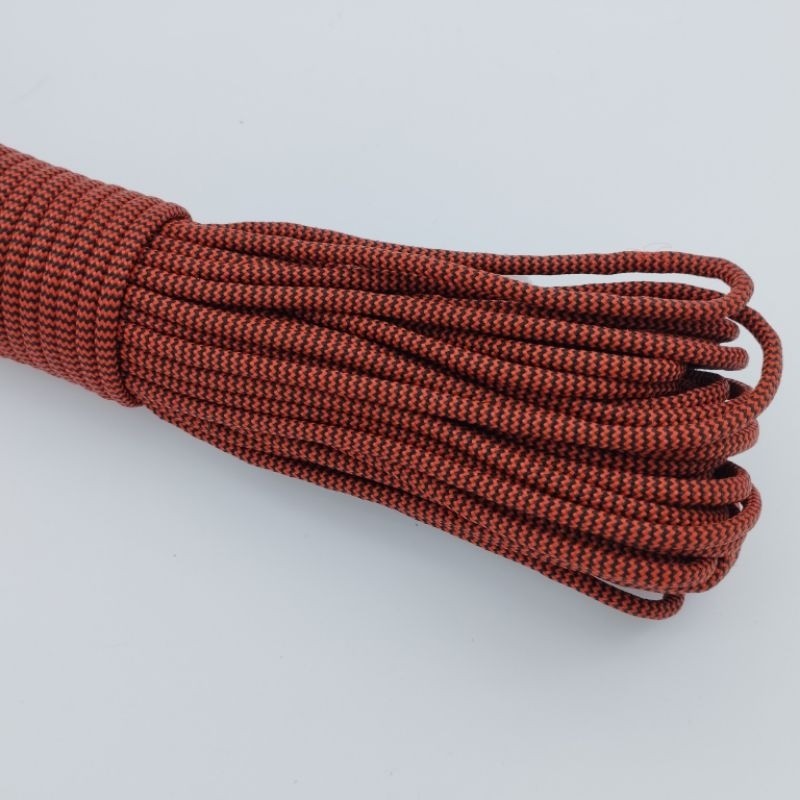 550 Paracord 100ft Patterns - Red & Orange - 4mm - 7 strand - China Cord - SG Stock - String