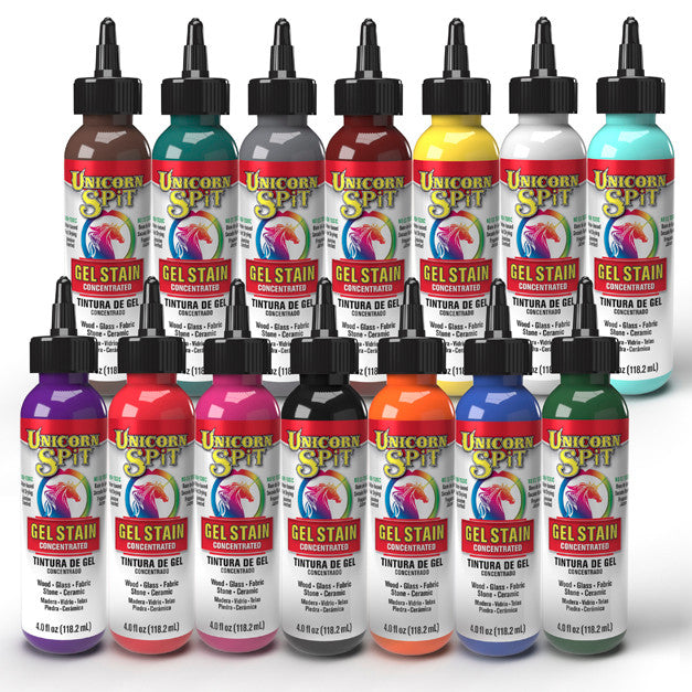 Unicorn SPiT - Concentrate Gel Stain for ALL Materials - Non-Toxic Paint & Glaze Concentrate - Made in USA - 118ml