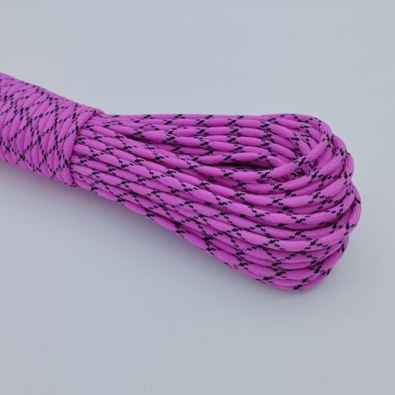 550 Paracord 100ft Patterns - Pink & Purple - 4mm - 7 strand - China Cord - SG Stock - String