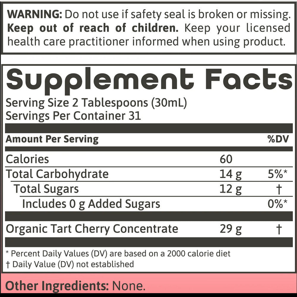 Dynamic Health Organic Tart Cherry Juice Concentrate 473ml