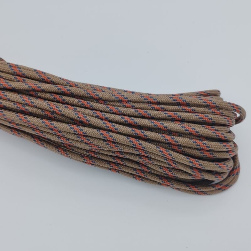 550 Paracord 100ft (30m) Camo Colours, Brown and Black Patterns - Camouflage - Tactical - 4mm - 7 strand - SG Stock